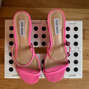 Bright Pink Steve Madden Sandals